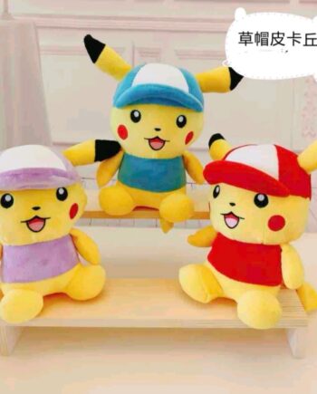 ΛΟΥΤΡΙΝΟΣ PIKATCHU ΜΕ ΚΑΠΕΛΟ 25CM (OEM)