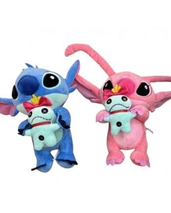 ΛΟΥΤΡΙΝΑ STITCH + ANGEL ΣΕΤ 2 ΤΕΜΑΧΙΩΝ 25CM (OEM)